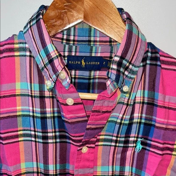 Polo Ralph Lauren Pink Plaid Shirt - Picture 2 of 7